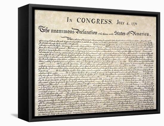 Declaration of Independence-null-Framed Stretched Canvas