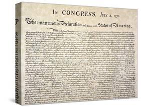 Declaration of Independence-null-Stretched Canvas