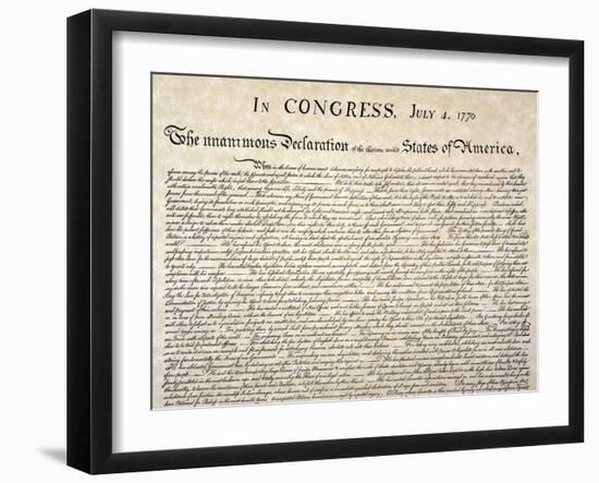 Declaration of Independence-null-Framed Giclee Print