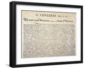 Declaration of Independence-null-Framed Giclee Print