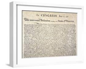 Declaration of Independence-null-Framed Giclee Print