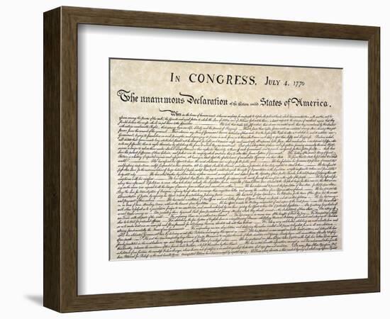 Declaration of Independence-null-Framed Giclee Print