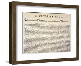 Declaration of Independence-null-Framed Giclee Print