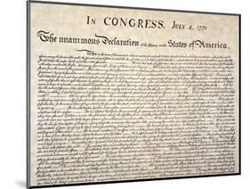 Declaration of Independence-null-Mounted Giclee Print