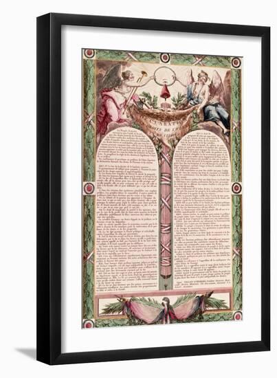 Declaration of the Rights of Man, 1793-null-Framed Giclee Print