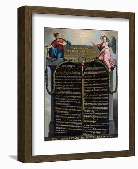 Declaration of the Rights of Man and Citizen, 1789-null-Framed Giclee Print