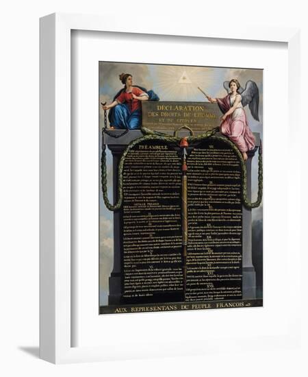 Declaration of the Rights of Man and Citizen, 1789-null-Framed Giclee Print