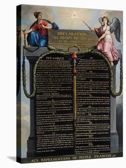 Declaration of the Rights of Man and Citizen, 1789-null-Stretched Canvas