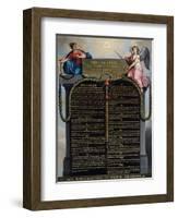 Declaration of the Rights of Man and Citizen, 1789-null-Framed Premium Giclee Print