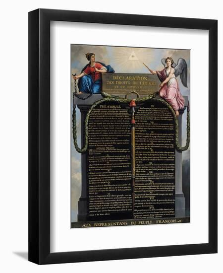 Declaration of the Rights of Man and Citizen, 1789-null-Framed Premium Giclee Print