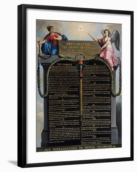 Declaration of the Rights of Man and Citizen, 1789-null-Framed Giclee Print