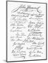 Declaration: Signatures-null-Mounted Giclee Print