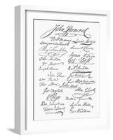Declaration: Signatures-null-Framed Giclee Print
