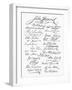 Declaration: Signatures-null-Framed Giclee Print