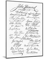 Declaration: Signatures-null-Mounted Giclee Print