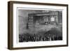 Declaring the Result of the Poll During the General Election, Leeds, West Yorkshire, 1880-null-Framed Giclee Print