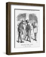 Declined with Thanks; or the Rival Touts, 1867-John Tenniel-Framed Giclee Print