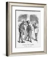 Declined with Thanks; or the Rival Touts, 1867-John Tenniel-Framed Giclee Print