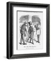 Declined with Thanks; or the Rival Touts, 1867-John Tenniel-Framed Giclee Print