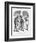 Declined with Thanks; or the Rival Touts, 1867-John Tenniel-Framed Giclee Print