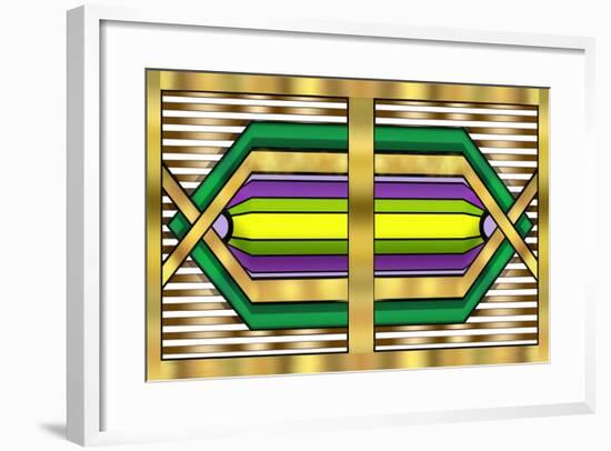 Deco 14-Art Deco Designs-Framed Giclee Print