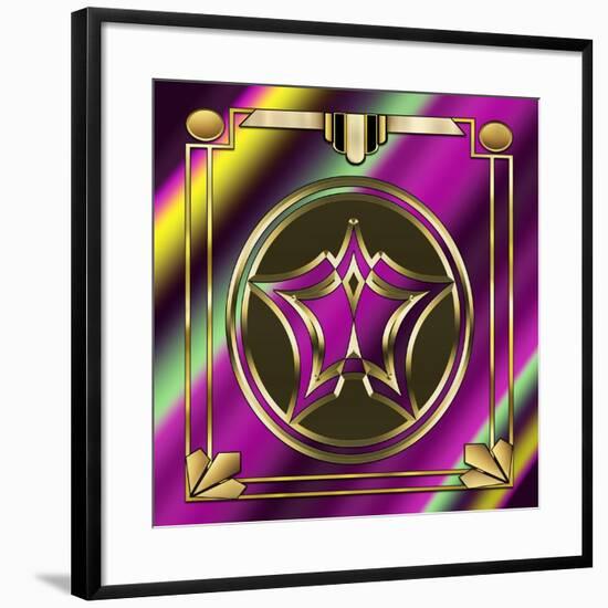 Deco 25 Frame 1-Art Deco Designs-Framed Giclee Print