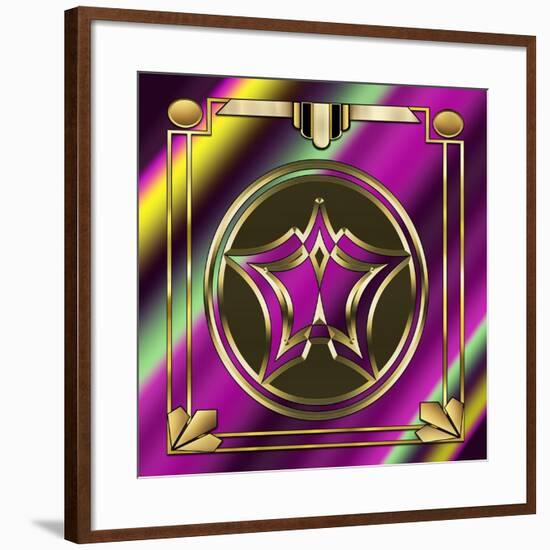 Deco 25 Frame 1-Art Deco Designs-Framed Giclee Print