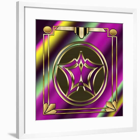 Deco 25 Frame 1-Art Deco Designs-Framed Giclee Print