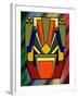 Deco 26 on Glass-Art Deco Designs-Framed Giclee Print