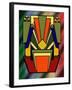 Deco 26 on Glass-Art Deco Designs-Framed Giclee Print