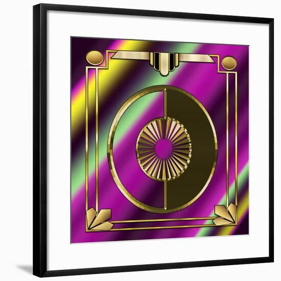 Deco 27 Frame 1-Art Deco Designs-Framed Giclee Print