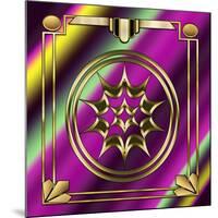 Deco 29 Frame 1-Art Deco Designs-Mounted Giclee Print