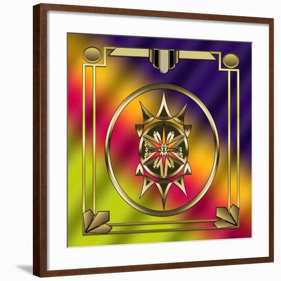 Deco 37 Frame 1-Art Deco Designs-Framed Giclee Print