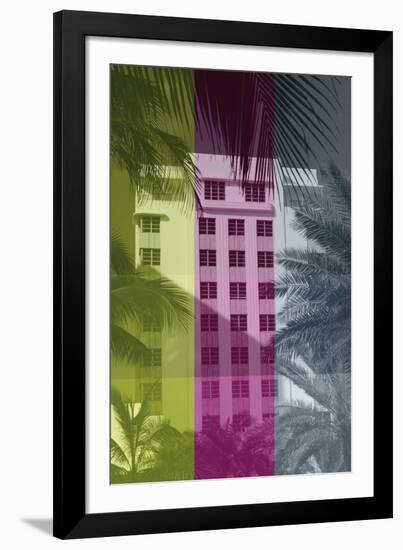 Deco Beach II-Tony Koukos-Framed Giclee Print
