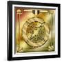 Deco Brass 1 Frame 1-Art Deco Designs-Framed Giclee Print