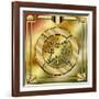 Deco Brass 1 Frame 1-Art Deco Designs-Framed Giclee Print