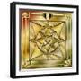 Deco Brass 2 Frame 1-Art Deco Designs-Framed Giclee Print