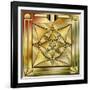 Deco Brass 2 Frame 1-Art Deco Designs-Framed Giclee Print