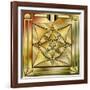 Deco Brass 2 Frame 1-Art Deco Designs-Framed Giclee Print