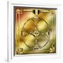 Deco Brass 3 Frame 1-Art Deco Designs-Framed Giclee Print