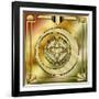 Deco Brass 5 Frame 1-Art Deco Designs-Framed Giclee Print