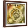 Deco Brass 5 Frame 1-Art Deco Designs-Framed Giclee Print