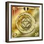 Deco Brass 5 Frame 1-Art Deco Designs-Framed Giclee Print