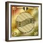 Deco Brass 6 Frame 1-Art Deco Designs-Framed Giclee Print