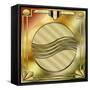 Deco Brass 6 Frame 1-Art Deco Designs-Framed Stretched Canvas