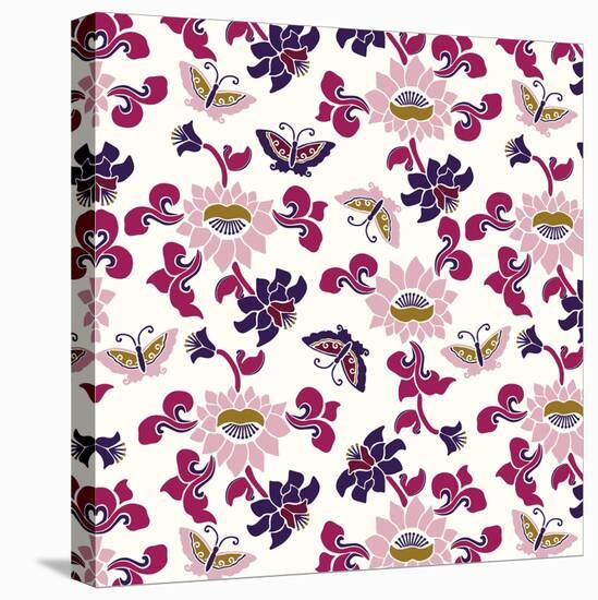 Deco Butterfly-null-Stretched Canvas