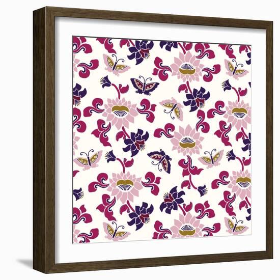 Deco Butterfly-null-Framed Giclee Print