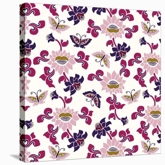 Deco Butterfly-null-Stretched Canvas