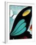 Deco Butterfly-null-Framed Giclee Print