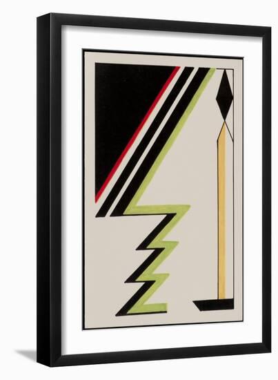 Deco Candle with Christmas Tree, 2010-Carolyn Hubbard-Ford-Framed Giclee Print